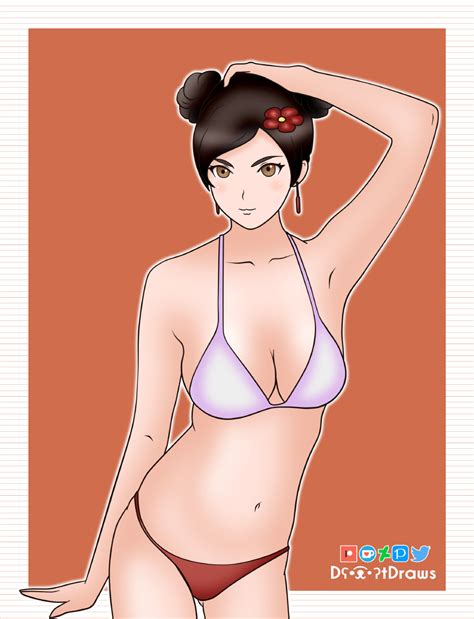 Naruto Bikini Tenten By Daatdraws On Deviantart