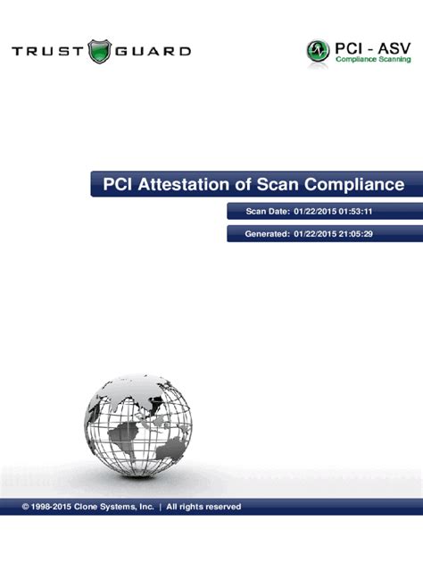 Fillable Online PCI Report Attestation Of Scan Compliance Fax Email