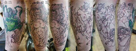 FemSymbiote Linework Session By Inferno Hentai Foundry