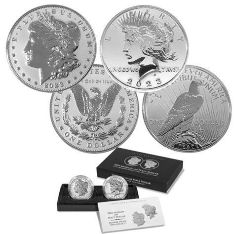 2023 S Morgan And Peace Dollar Two Coin Reverse Proof Set