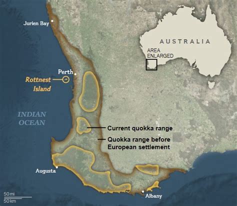 Quokka Habitat Map