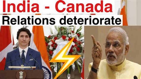 India Canada Relations Justin Trudeau Accuses India India Expels Canadian Diplomat Youtube