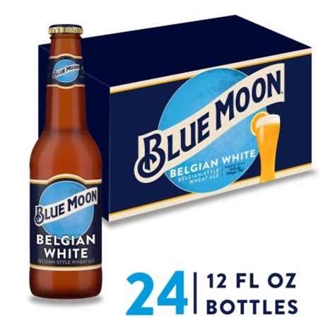 Blue Moon Belgian Style Ale White Wheat Beer 24 Bottles 12 Fl Oz