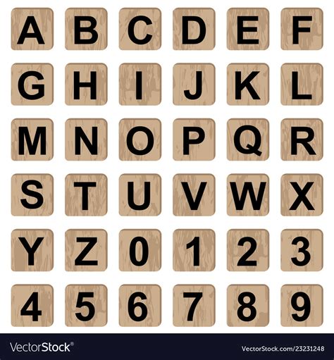 Board Game Alphabet Letters And Numbers Royalty Free Vector