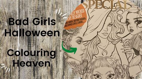 Bad Girls Halloween Special Colouring Heaven Adult Colouring Book Flip Through Youtube