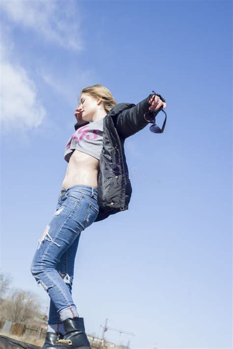 Girl Walks Naked Street Stock Photos Free Royalty Free Stock Photos From Dreamstime