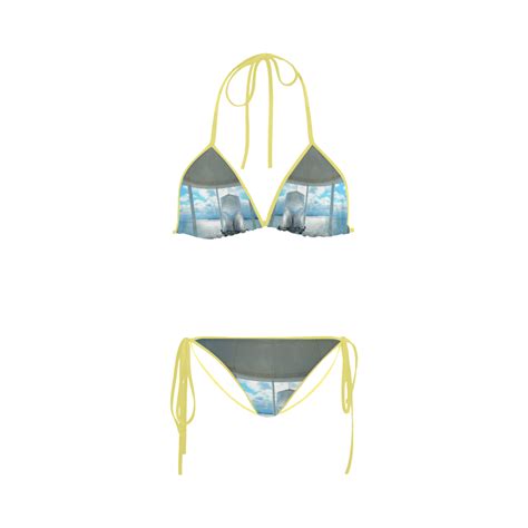 Lighthouse View Custom Bikini Swimsuit ID D