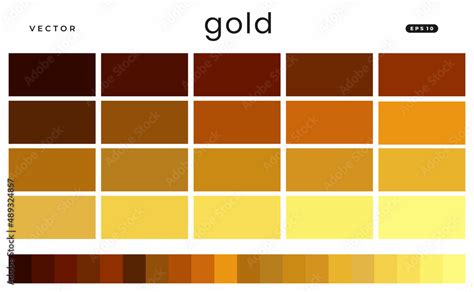 gold vector color scheme palettes stock vector adobe stock