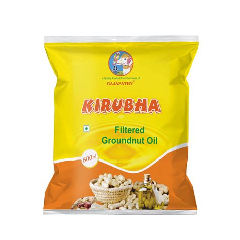 Kirubha Chekku Groundnut Oil Ml Pouch Gajapathy Oil