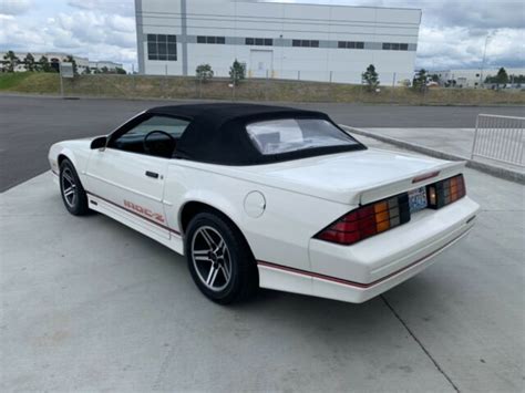 Selling At No Reserve Chevy Camaro Iroc Z Convertible Barn Find