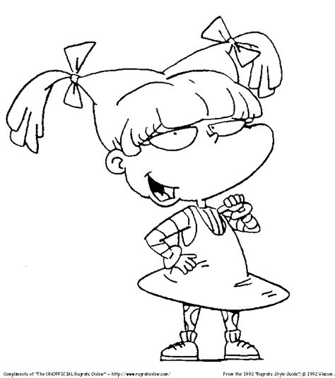 Angelica Rugrats Coloring Pages Learn How To Draw Angelica Pickles