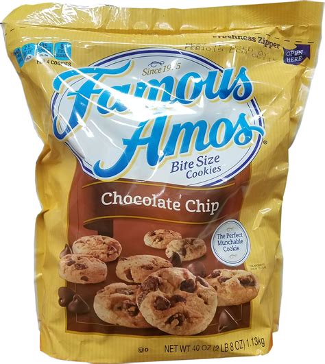 Buy Famous Amos Bite Size Cookies Chocolate Chip 40 Ounce Bags Pack Of 1 Online At Desertcartuae