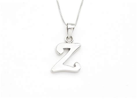 Letter Z Pendant - Name Initial Pendant - Personalized Gift – Adina ...