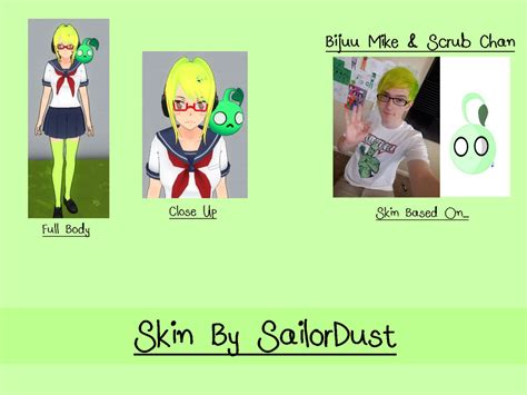 Bijuu Mike Yandere Simulator Skin By Sailordust On Deviantart