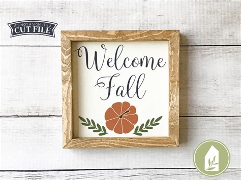 SVG Files Welcome Fall SVG Fall Sign svg Autumn svg SVGs | Etsy