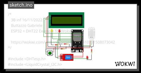 Progetto Dht Con Schermo Lcd I C E Rel Wokwi Esp Stm Arduino