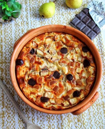 Clafoutis Poire Chocolat La Cuisine De Bibou