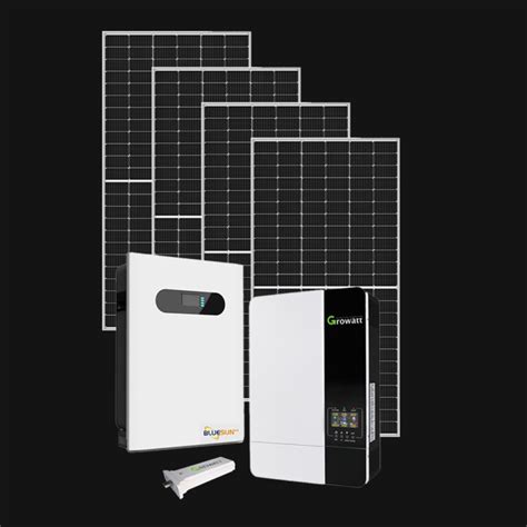 Bluesun Solar System Growatt Inverter With Bluesun Battery