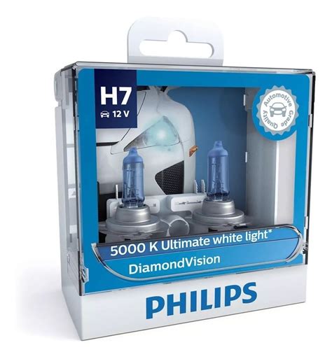 Lâmpada Philips Diamond Vision H7 5000k Original Mercado Livre