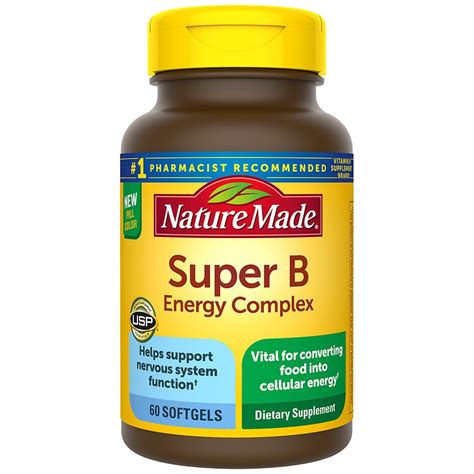 Nature Made Super B Complex Full Strength Mini Softgels Walgreens