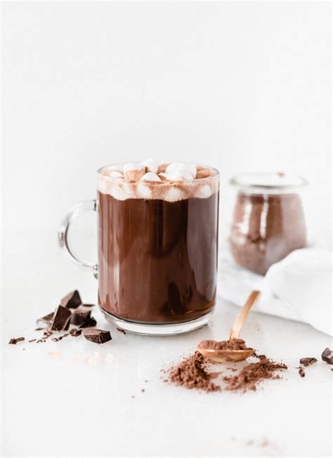 Homemade Dark Chocolate Hot Cocoa Mix Lively Table