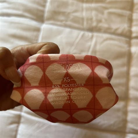 Pink Red White Thong Bikini Bottoms Size Xs Only Depop