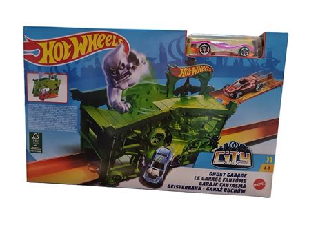 HOT WHEELS CITY GHOST GARAGE GARAŻ DUCHÓW RÓŻOWE AUTKO NOWY MODEL FJN