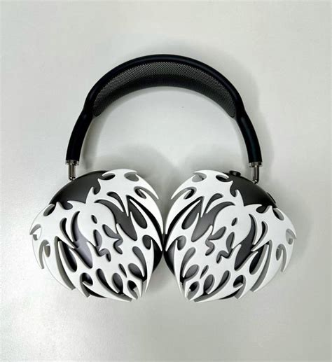Goth Style Airpod Max Case Cover Plating Silver Airpods Max Headphone