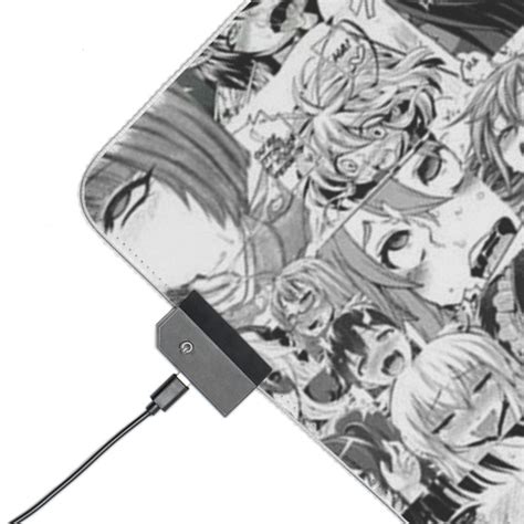 LED Gaming Mouse Pad With Hentai Face Etsy
