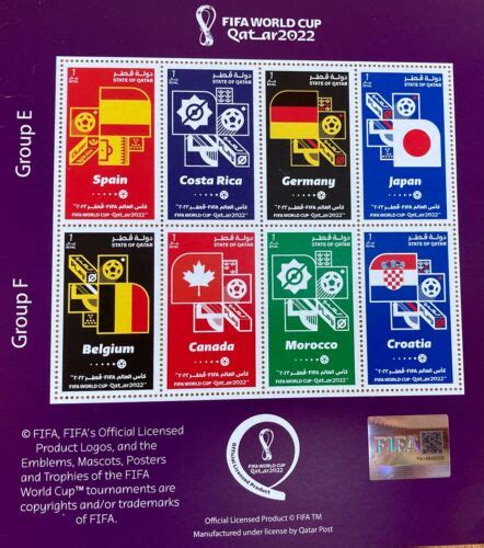 X Briefmarke Stamp Fifa World Cup Katar Alle Teams