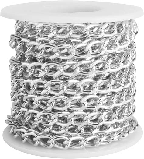 5M Rouleau Chaînes à Maille Gourmettes en Aluminium 10x6 5x1 8mm