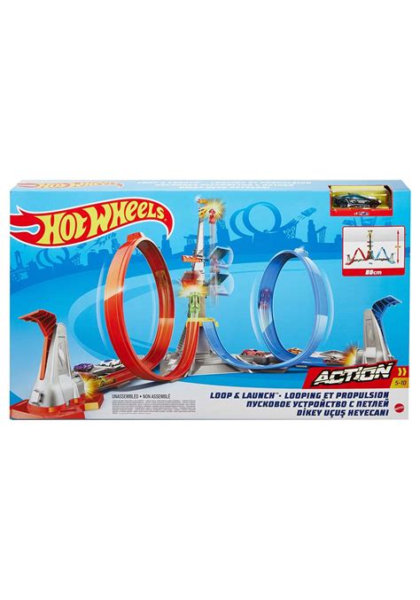Action Loop Launch Hot Wheels Track Set