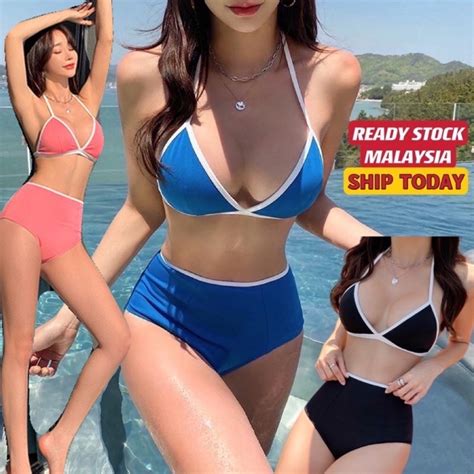 Malaysia Bikini Swimsuit Swimwear Baju Renang Dress Bikini Fast Shipping Shopee Malaysia