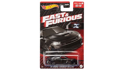 Тематична Машинка Hot Wheels 20 Dodge Charger Hellcat Fast Furious 1 64 HNT00 Black купити