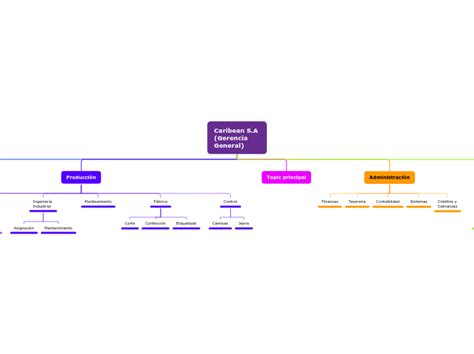 Caribean S A Gerencia General Mind Map