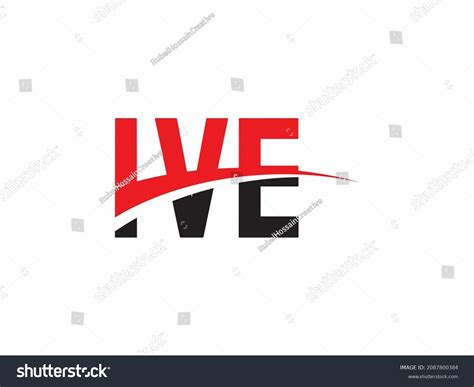 ive letter initial logo design vector stock vector royalty