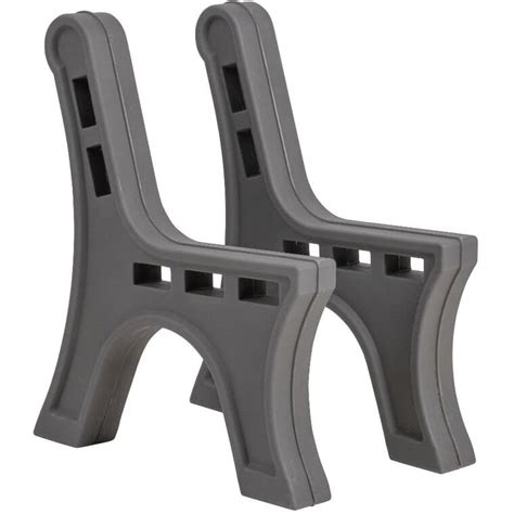 Rts Home Accents 2 Pack Graphite Plastic Park Bench Ends Home Hardware