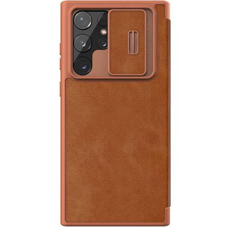 Genuine Nillkin Qin Series Leather Samsung Galaxy S Ultra Case Brown