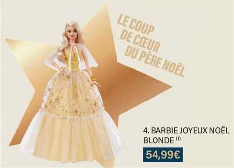 Promo Barbie Joyeux No L Blonde Chez Monoprix Icatalogue Fr