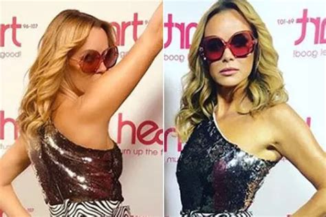 Bgt Babe Amanda Holden Flaunts Sensational Figure In Stylish Gown