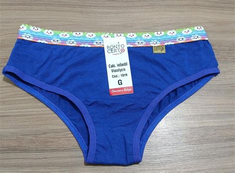 Comprar Calcinha Infantil Cueca Feminina Viscolycra Ponto Certo Lingerie