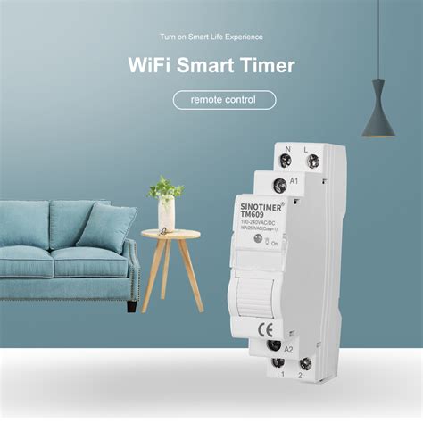 New SINOTIMER TM609 Home Smart 18mm 1P WiFi Remote APP Control Circuit ...