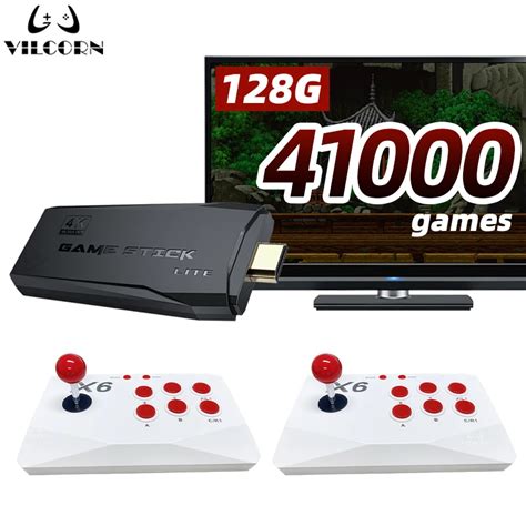 Игровая консоль VILCORN для аркадных игр, 4K, ТВ-игры с двойным ...