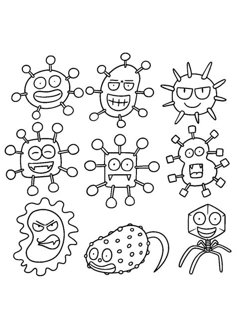 Бактерия рисунок раскраска (ФОТО) - detskieru.ru