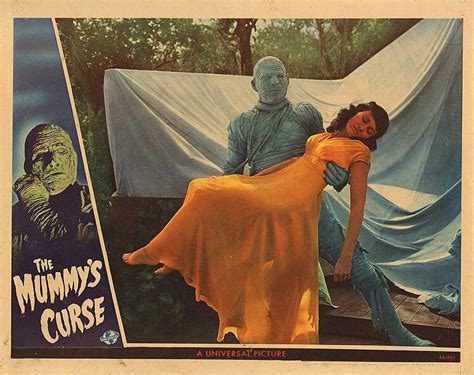 Lobby Card From The Film The Mummys Curse Classic Horror Movies