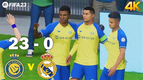 Fifa 23 Al Nassr Vs Real Madrid Ronaldo Vs Vinicius Full Match Next Gen Pc 4k Youtube