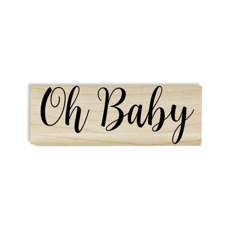 Oh, Baby! Cursive Craft Stamp | Simply Stamps