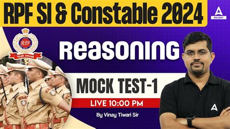 Rpf Reasoning Class 2024 Rpf Reasoning Mock Test 1 Rpf Si