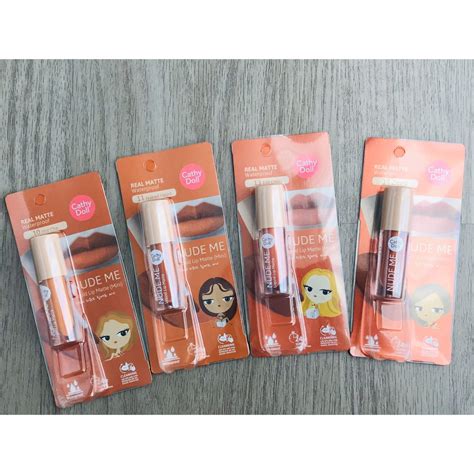 Cathy Doll Nude Me Liquid Lip Matte Mini G Shopee Thailand