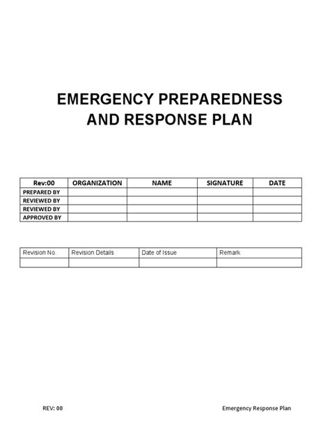 Emergency Response Plan - | PDF